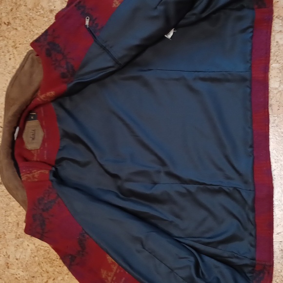 Woolrich Women's Vintage Red Floral Fully Lined Wool Blend Jacket Size XL - Picture 6 of 9